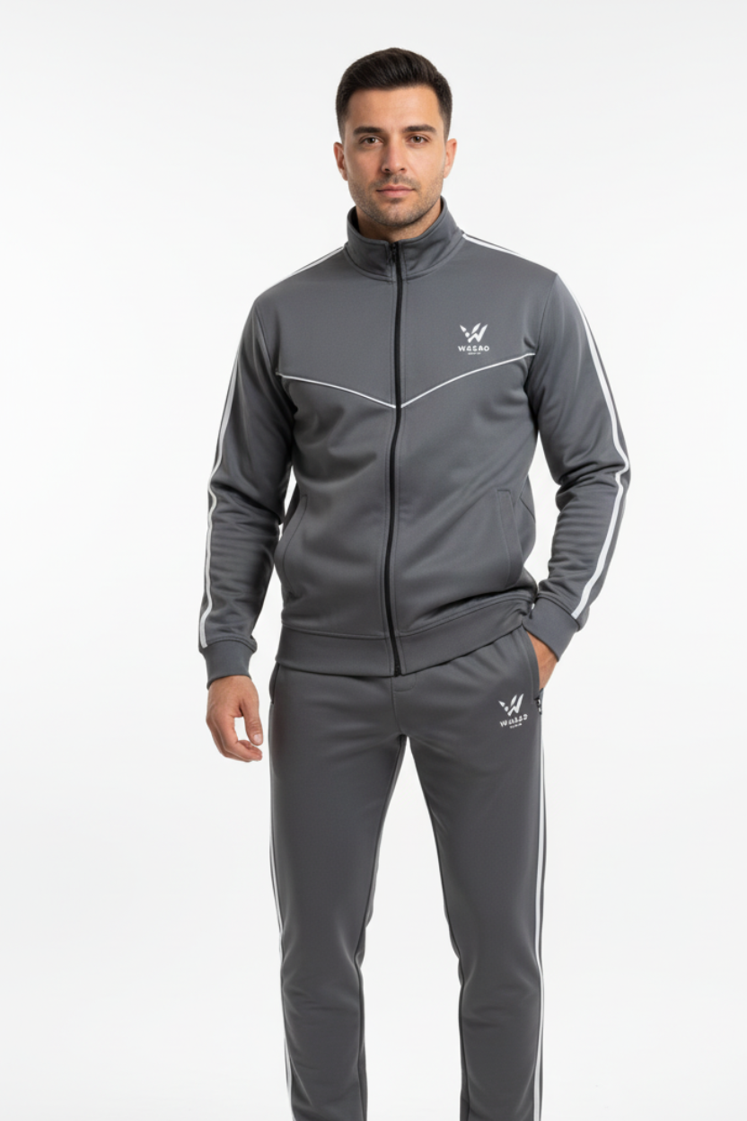 Wasao Premium Winter Tracksuit  (Gray color)
