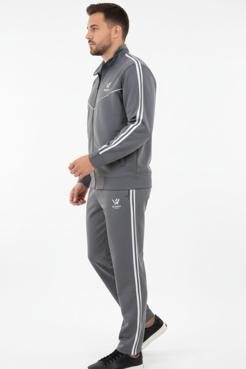 Wasao Premium Winter Tracksuit  (Gray color)