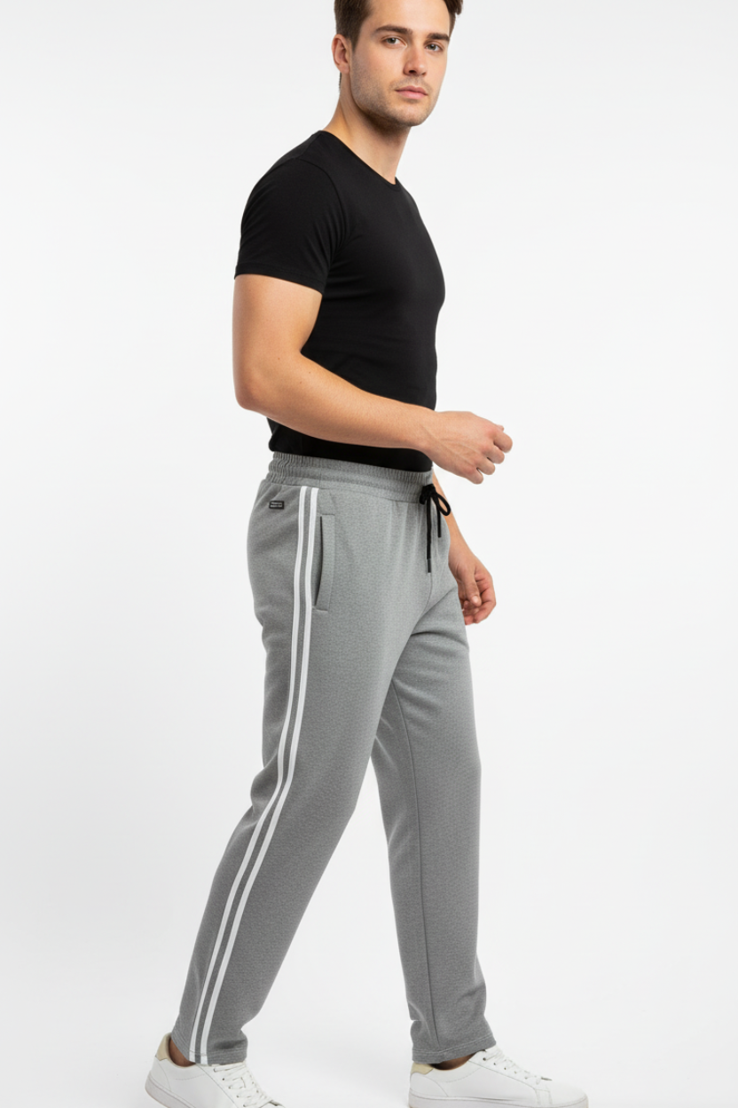 2 Stripes light Gray casual trouser