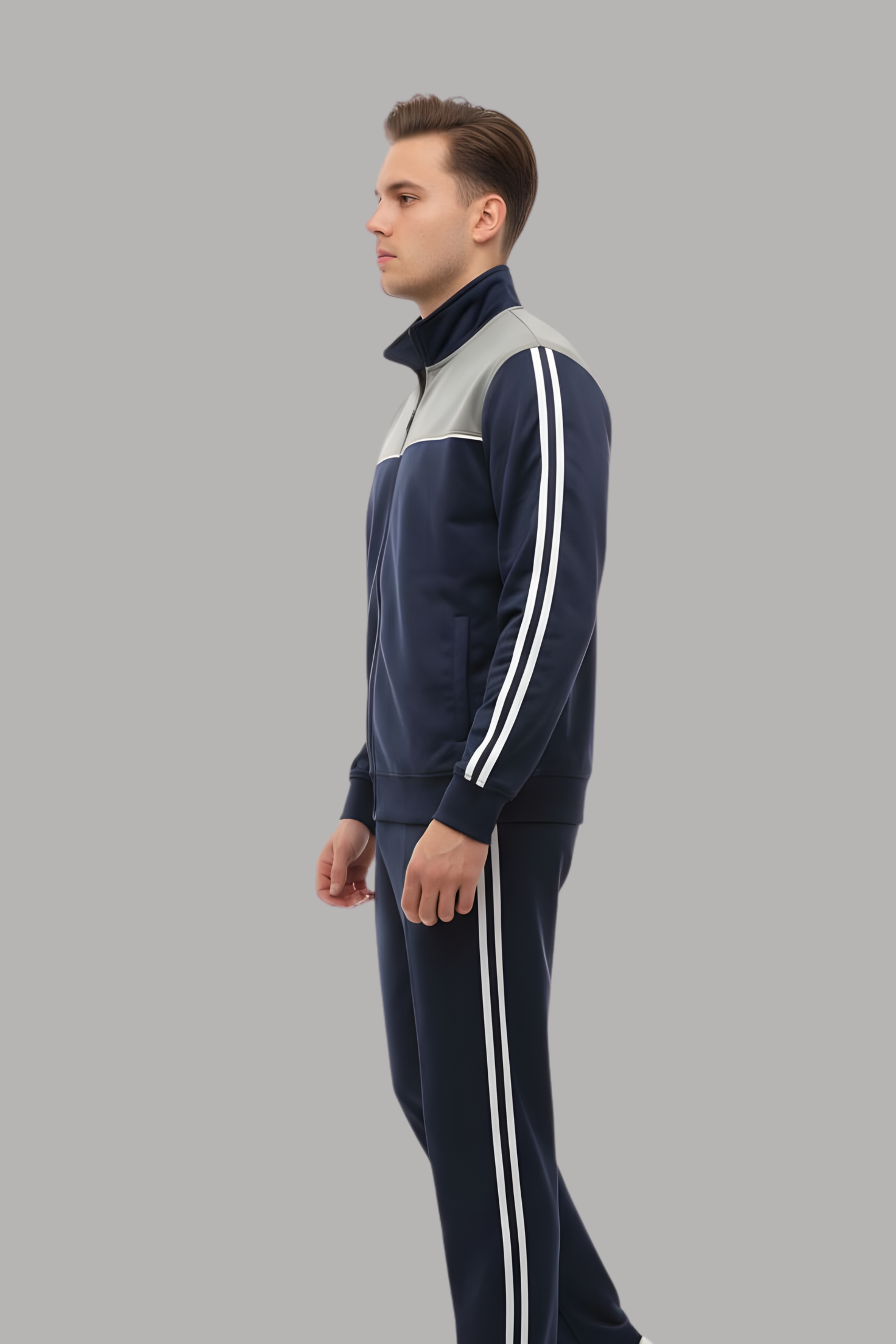 Premium Winter Tracksuit Blue-contrast