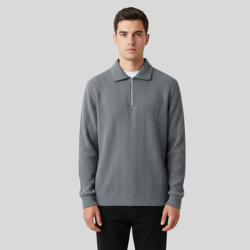 Premium Zipper long sleeve T shirt