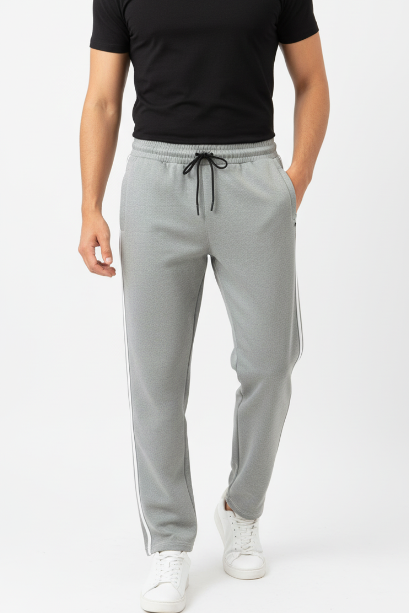 2 Stripes light Gray casual trouser