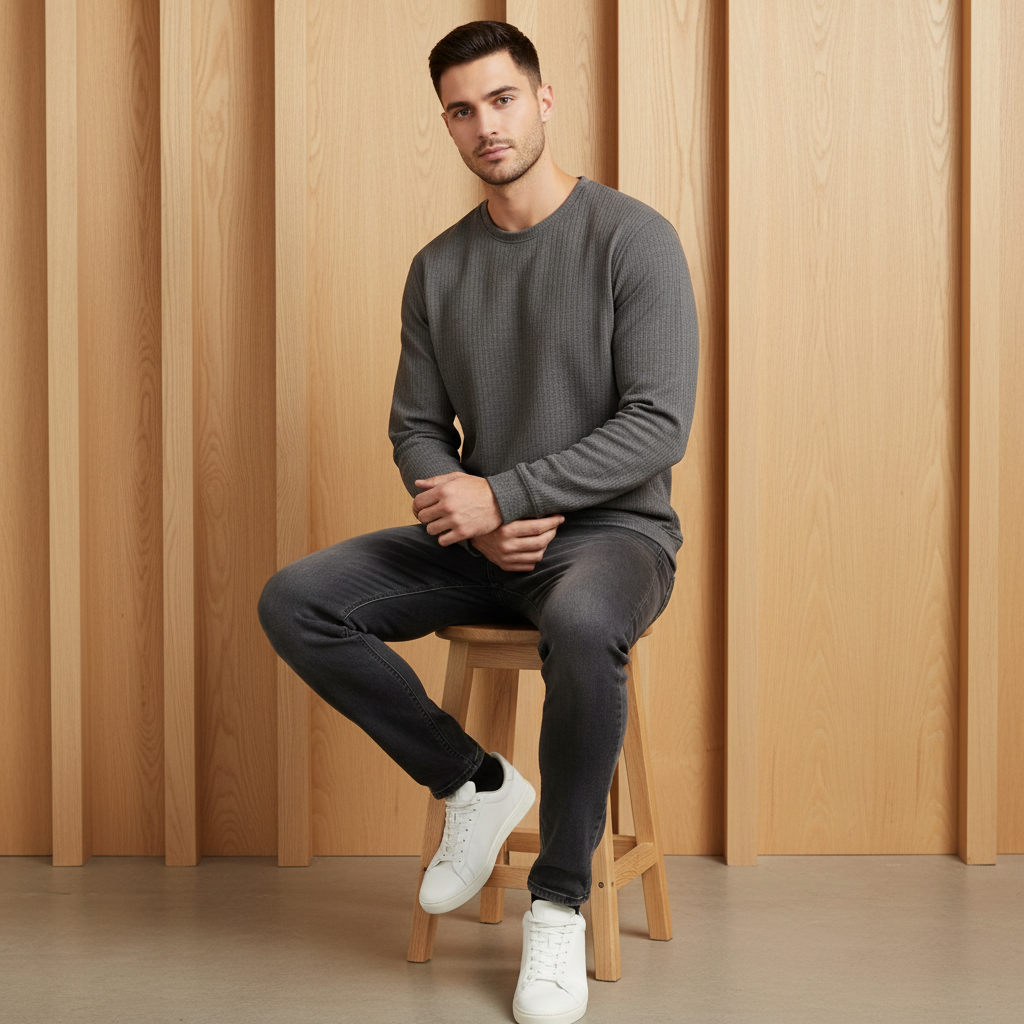 Men’s Imported Sweatshirt. Round Neck