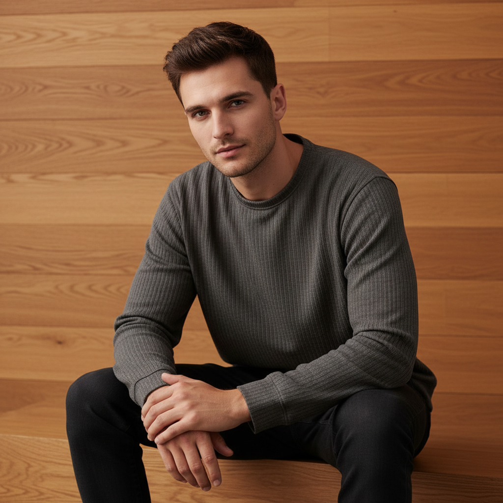 Men’s Imported Sweatshirt. Round Neck