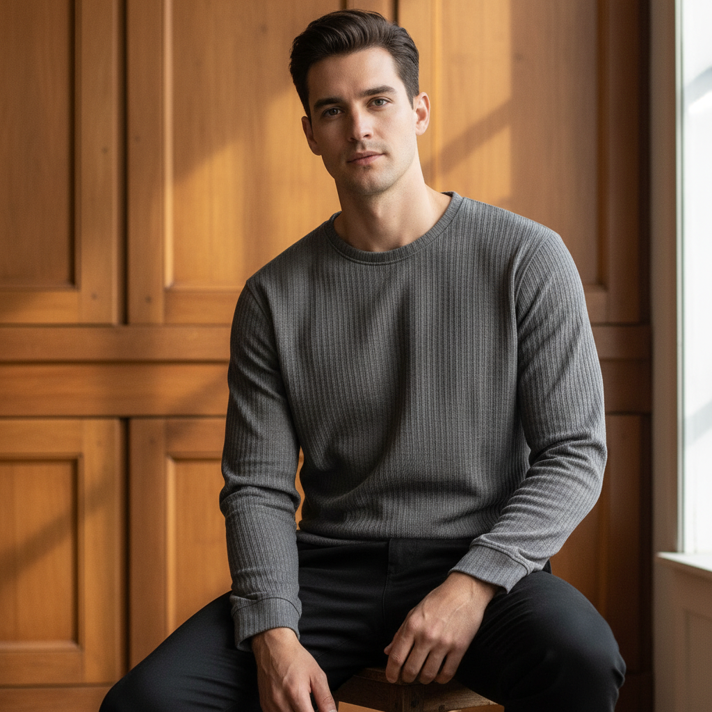 Men’s Imported Sweatshirt. Round Neck