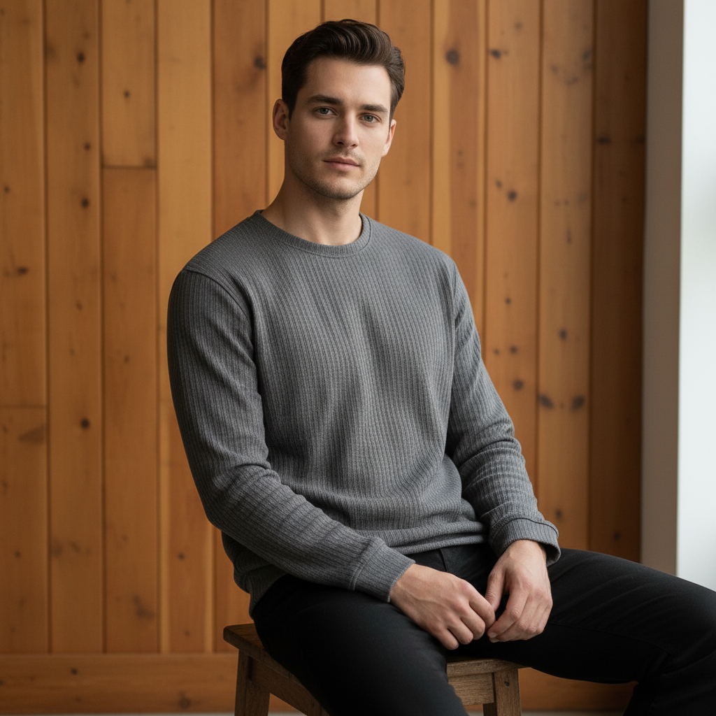 Men’s Imported Sweatshirt. Round Neck