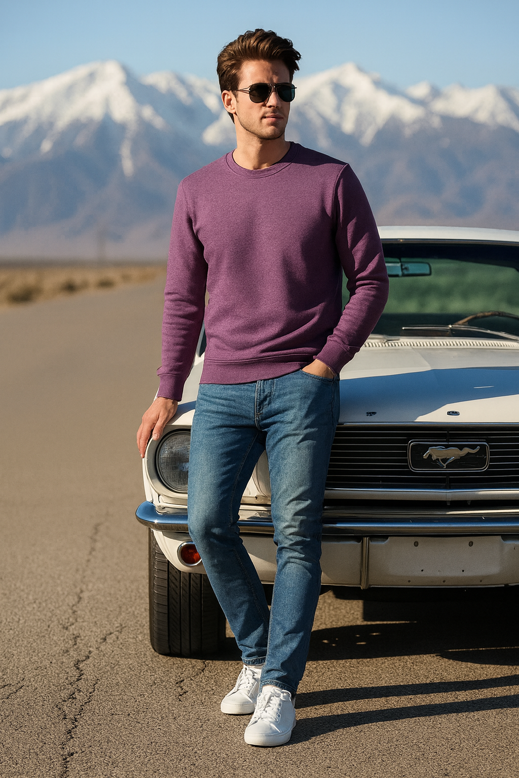 Maroon Men’s Fleece Sweat Shirt