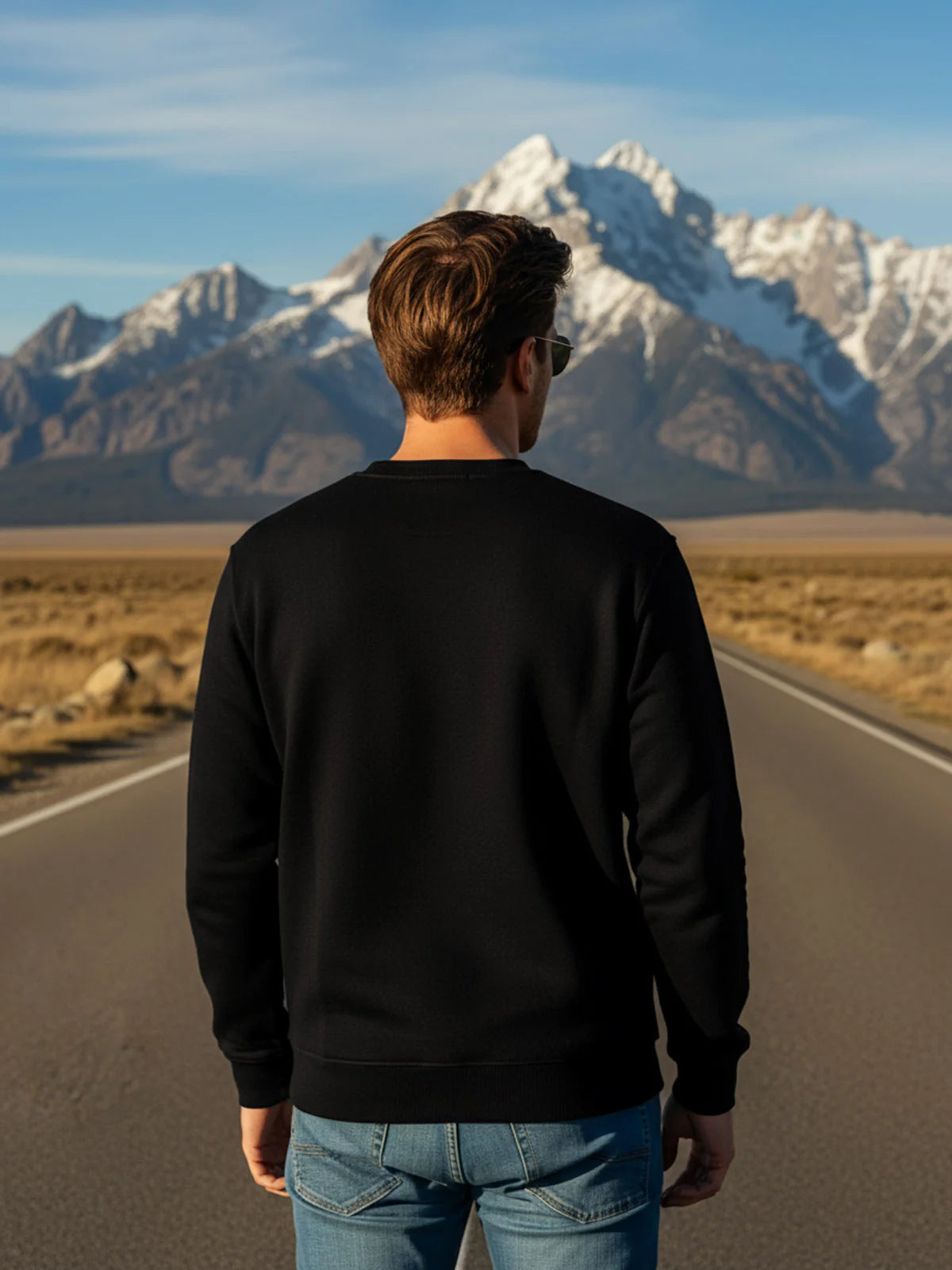 Black Men’s Fleece Sweat Shirt