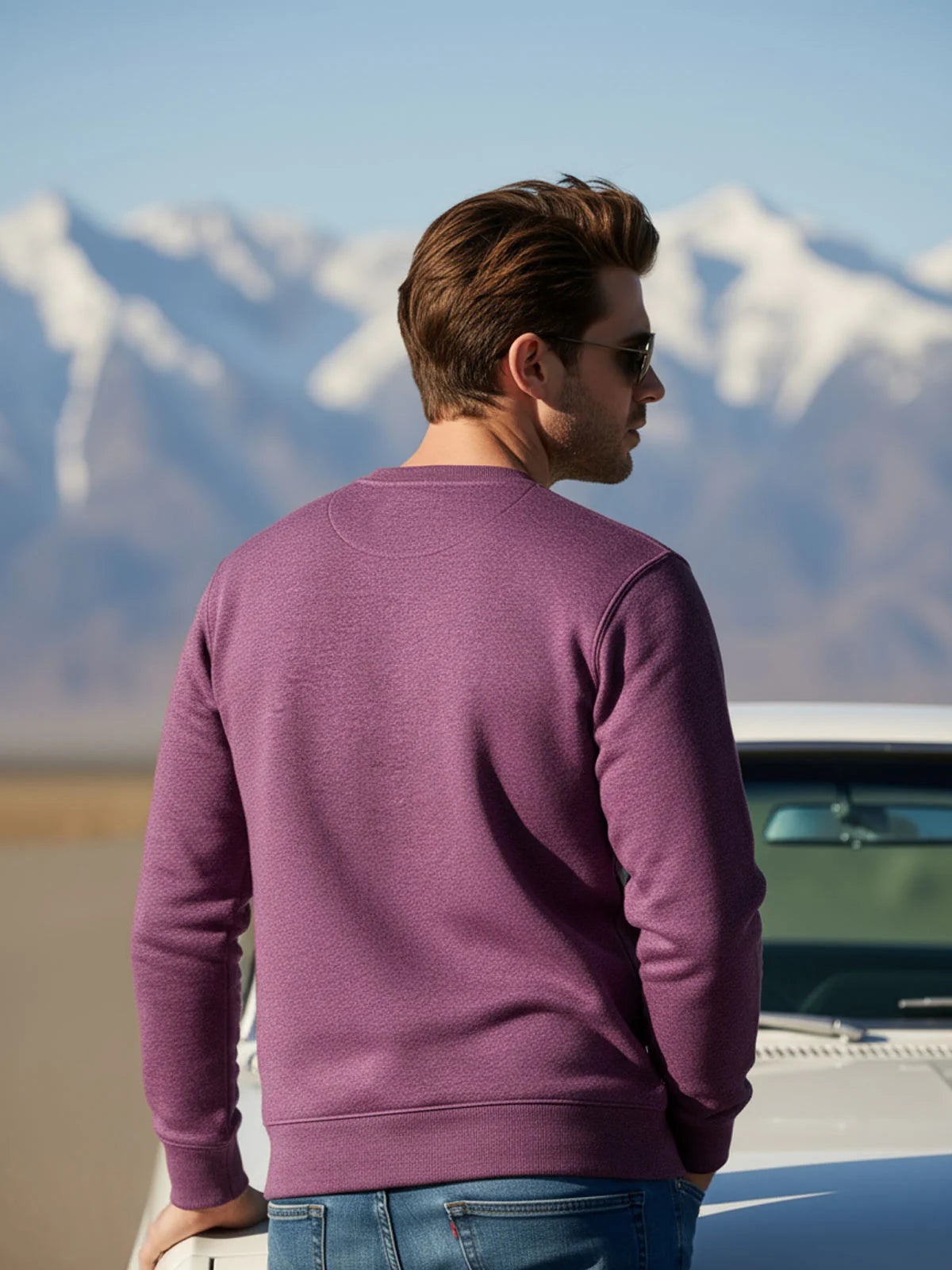 Maroon Men’s Fleece Sweat Shirt