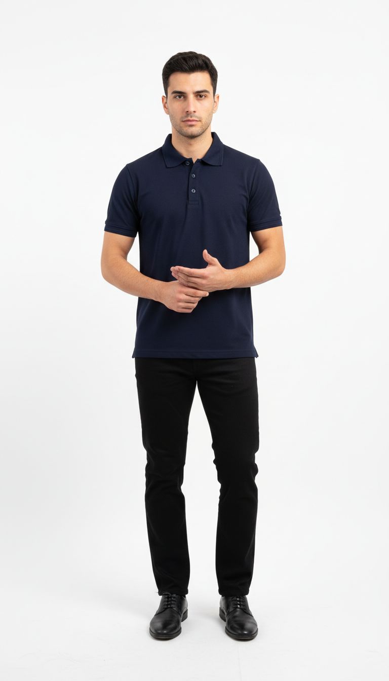 Men’s Dark Navy blue Polo Signature Pony Embroidered Short Sleeve