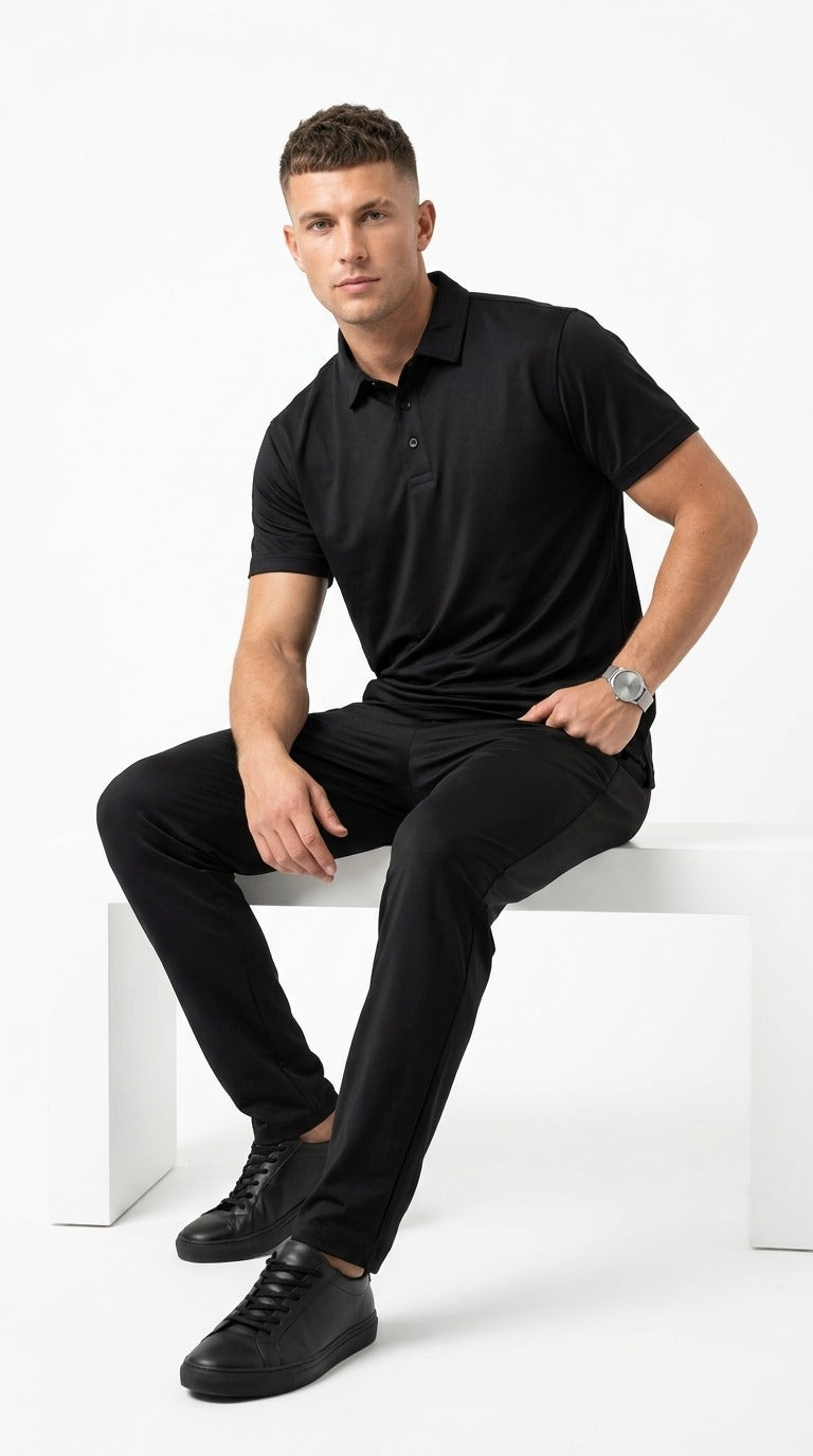 Men’s Premium Lightweight Tracksuit (Black)