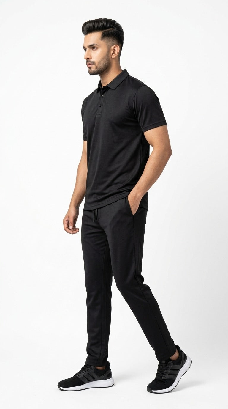 Men’s Premium Lightweight Tracksuit (Black)