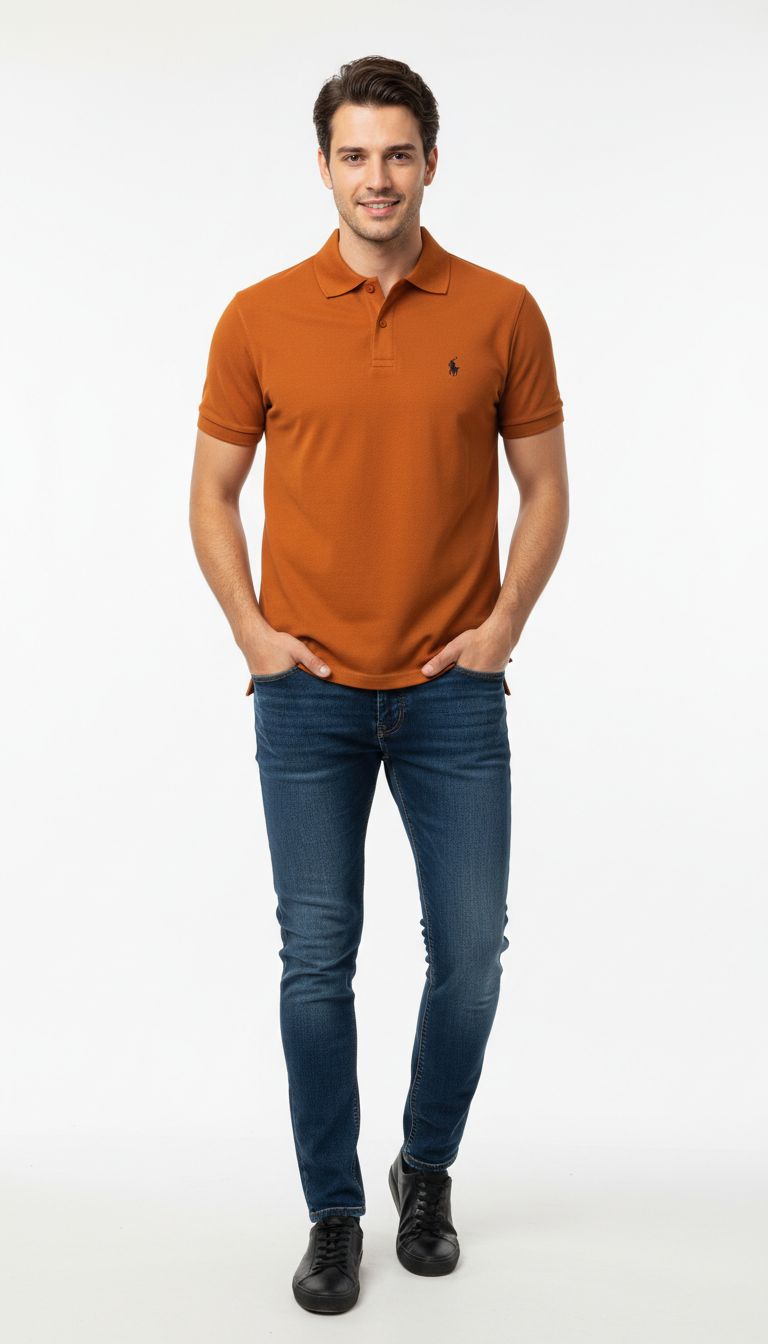 Men’s Bronze Polo Signature Pony Embroidered Short Sleeve