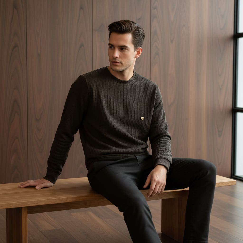 Men’s Imported Sweatshirt. Round Neck