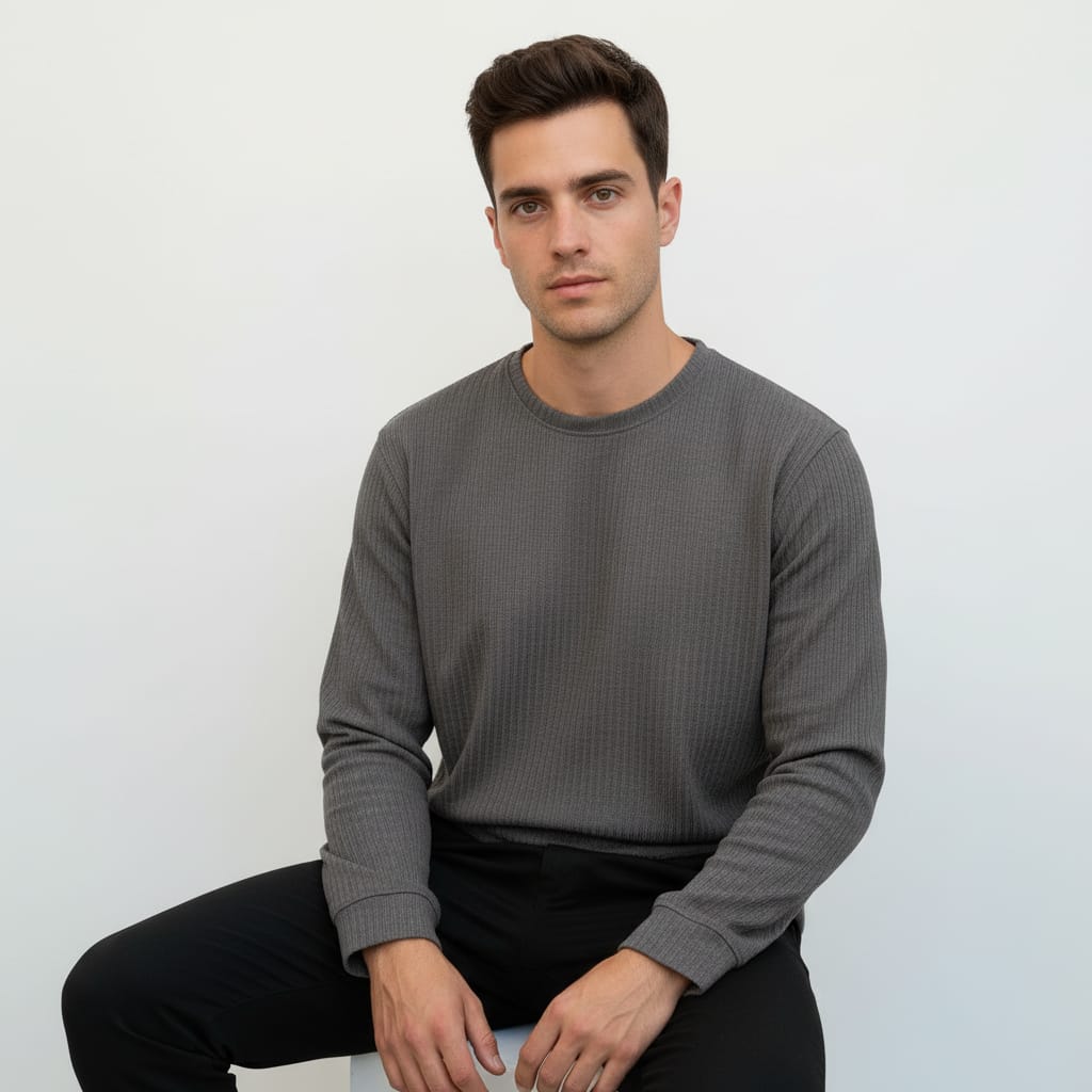 Men’s Imported Sweatshirt. Round Neck
