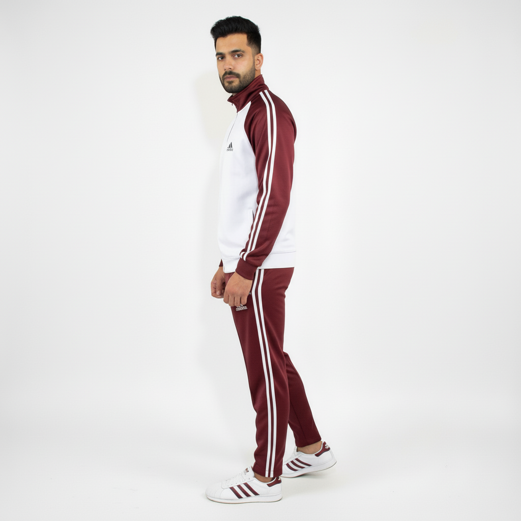 Adi Premium Tracksuit-BlackWhite