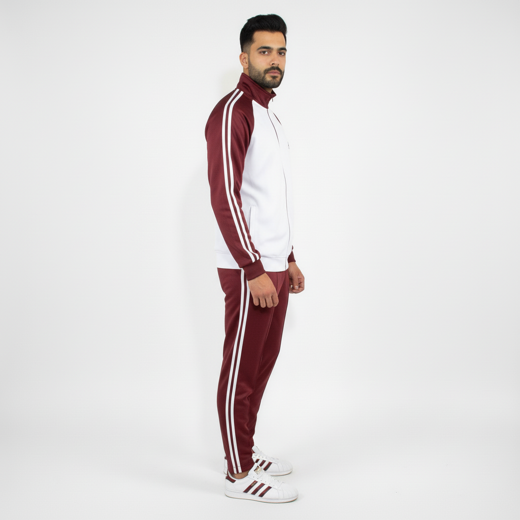 Adi Premium Tracksuit-BlackWhite