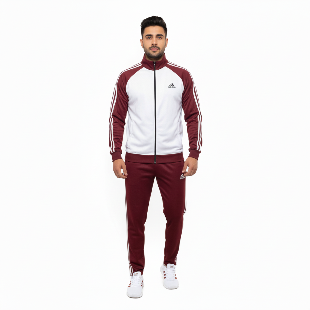 Adi Premium Tracksuit-BlackWhite