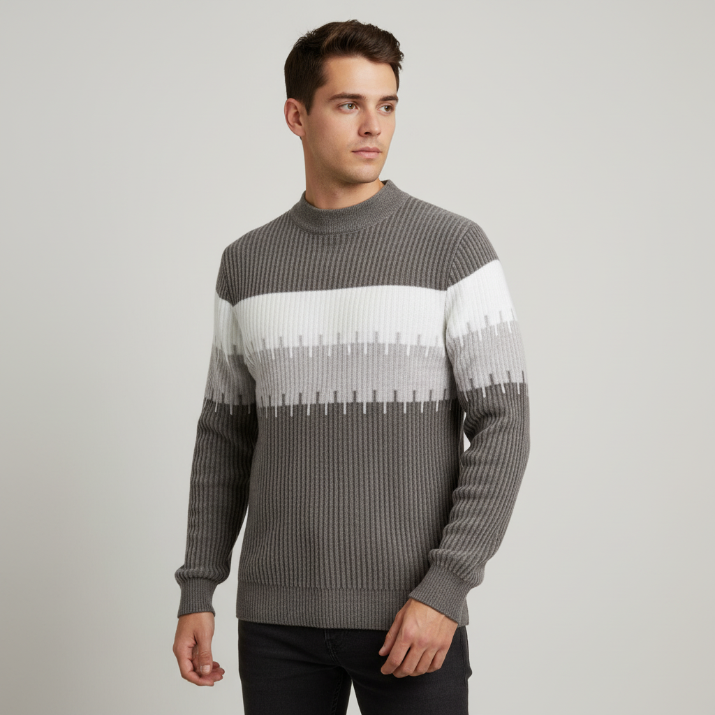 Polyster knit fabric sweater