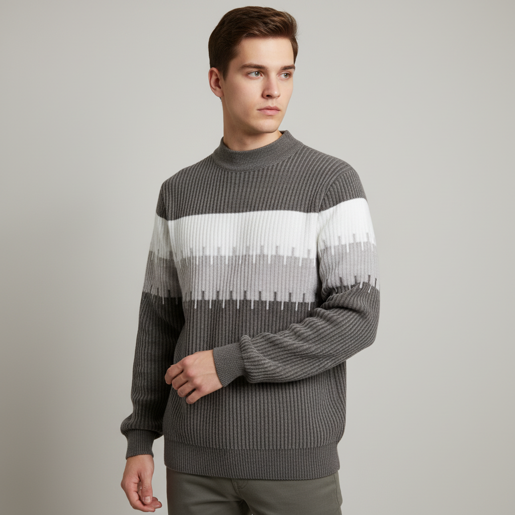 Polyster knit fabric sweater