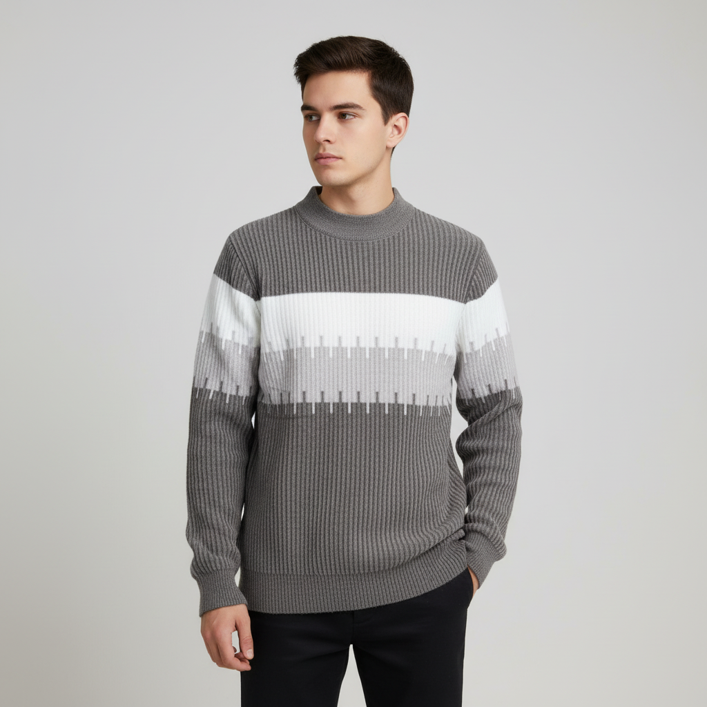 Polyster knit fabric sweater