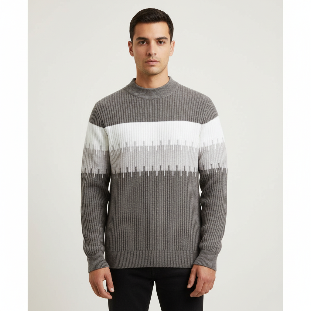 Polyster knit fabric sweater