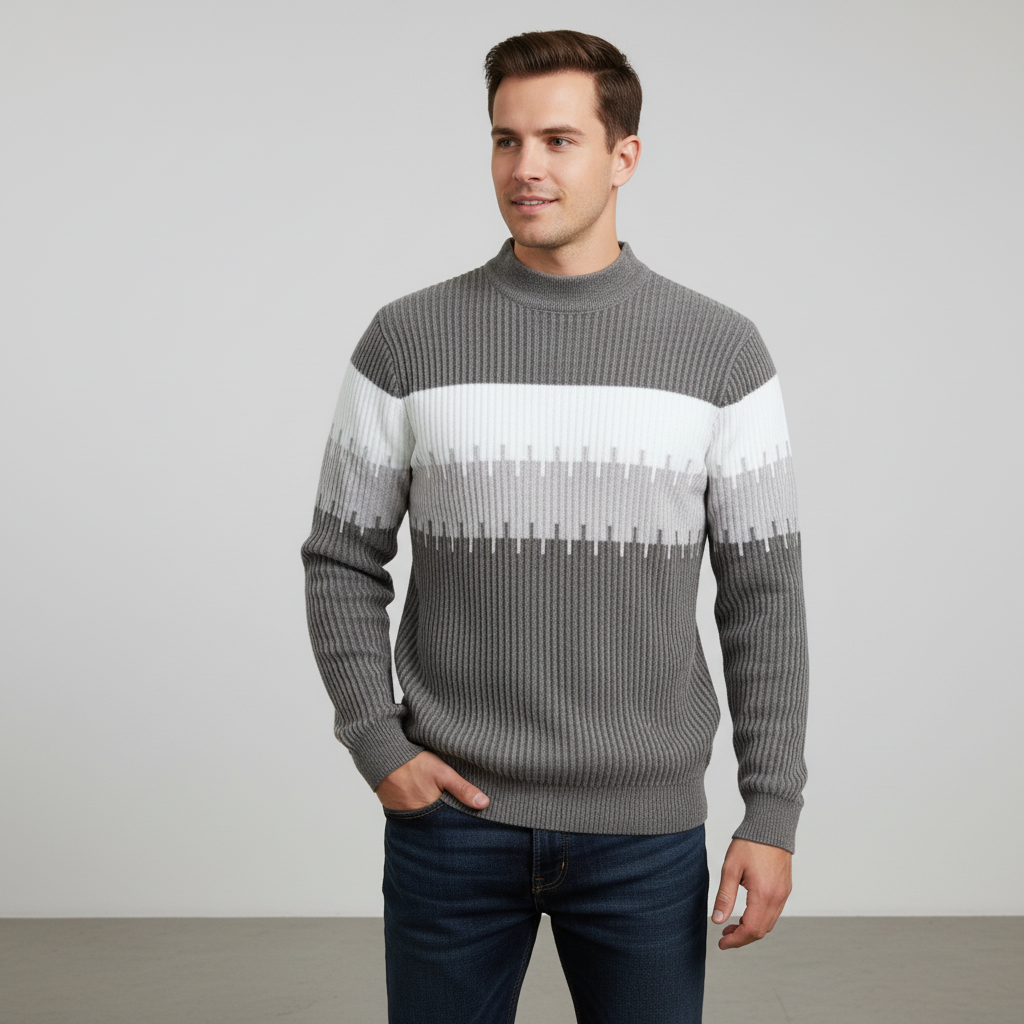 Polyster knit fabric sweater