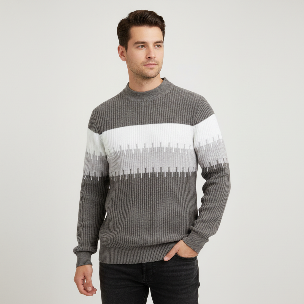 Polyster knit fabric sweater