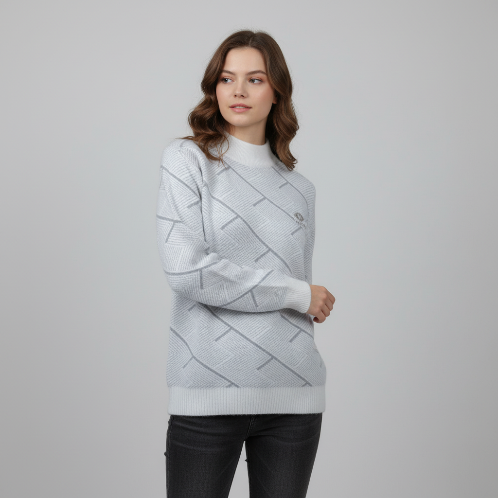 Polyester Knit Fabric Sweater