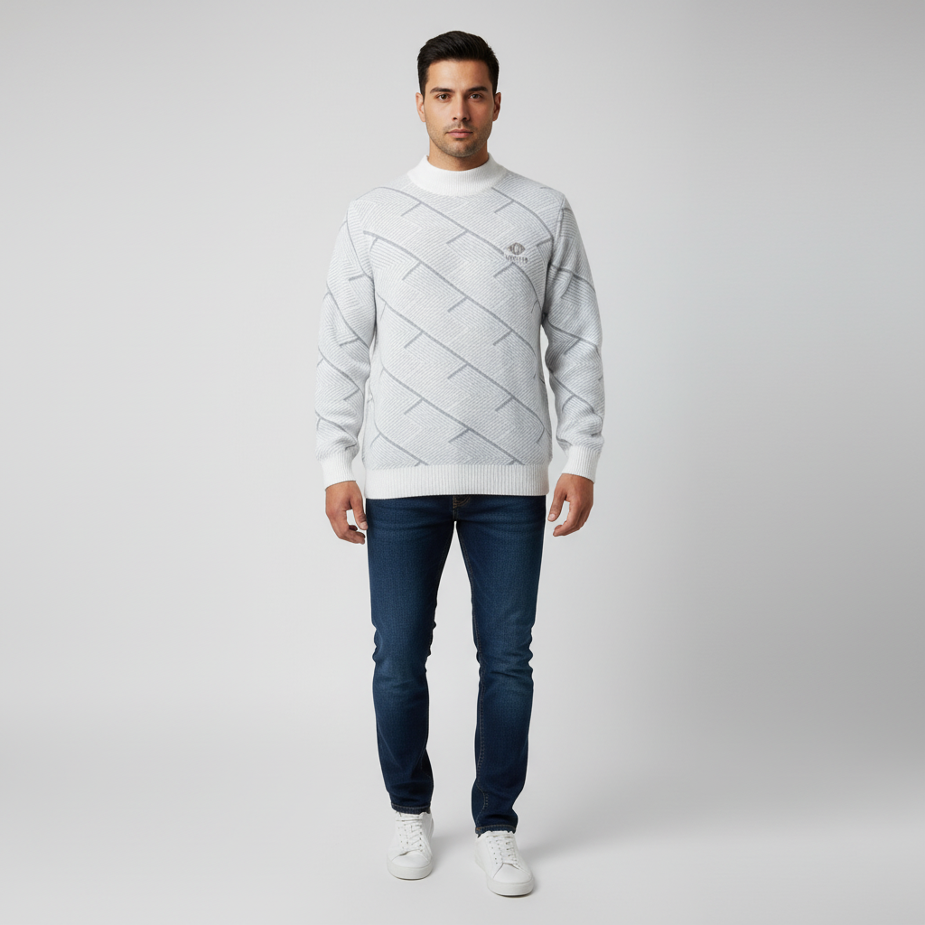 Polyester Knit Fabric Sweater