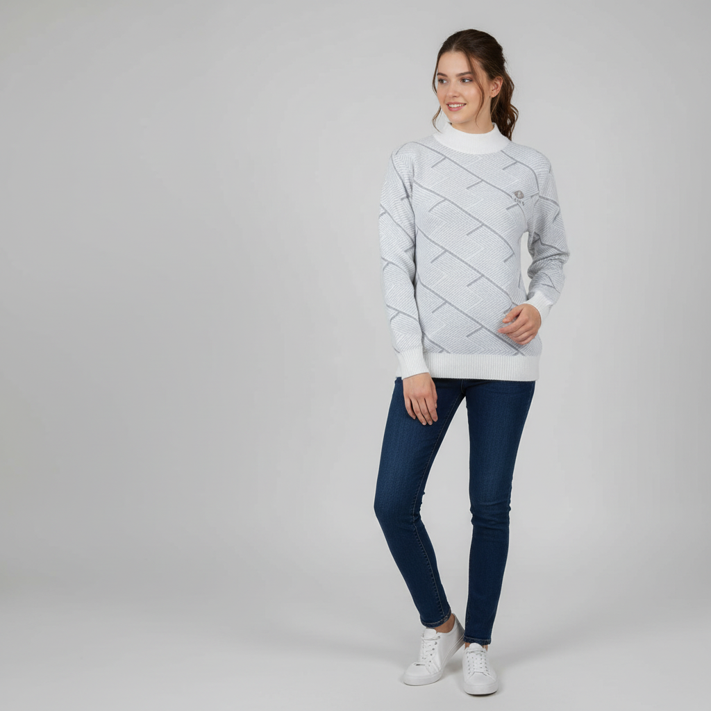 Polyester Knit Fabric Sweater