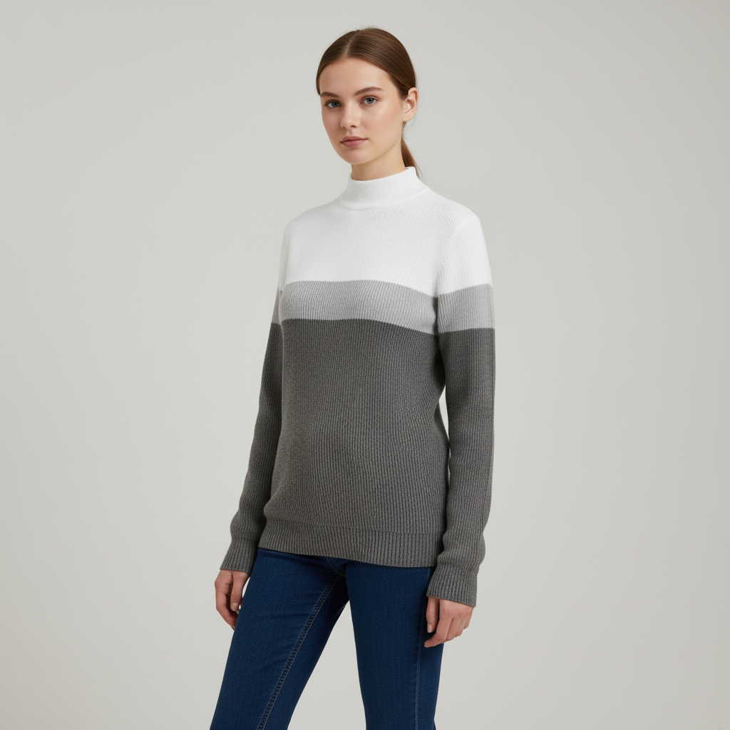 Polyester Knit Fabric Sweater